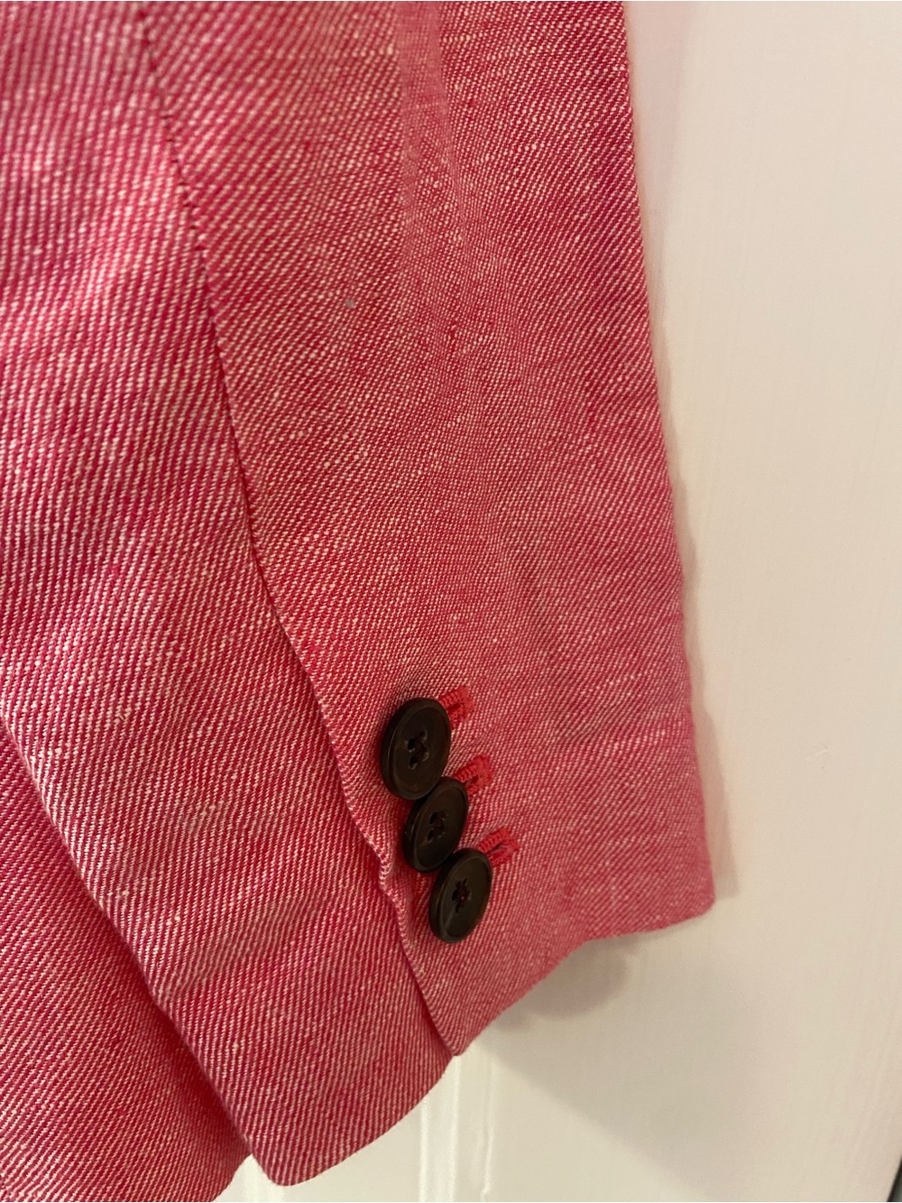 Linen Blazer Jacket Pink Talbots Size 6 - Picture 5 of 9